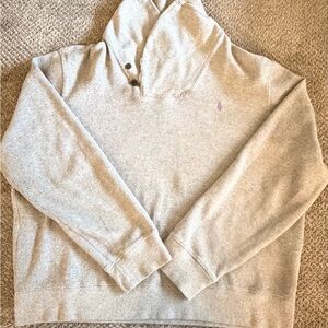 Ralph Lauren Light Gray shawl neck Sweater